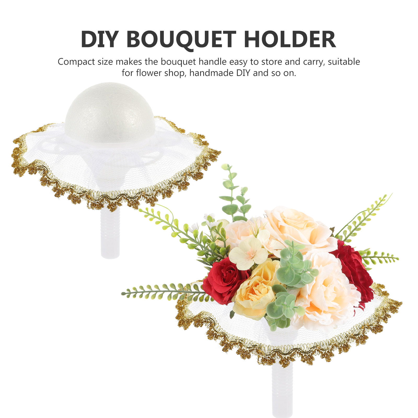 1Set Bridal Bouquet Holder Sem – Bouquet Holder Foam Bewertung und Preis