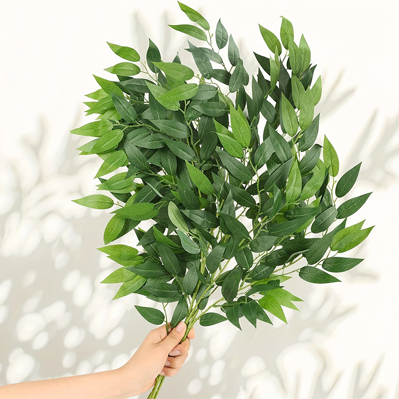10PCS Artificial Plants Italia – Ruscus Stem Faux Bewertung und Preis
