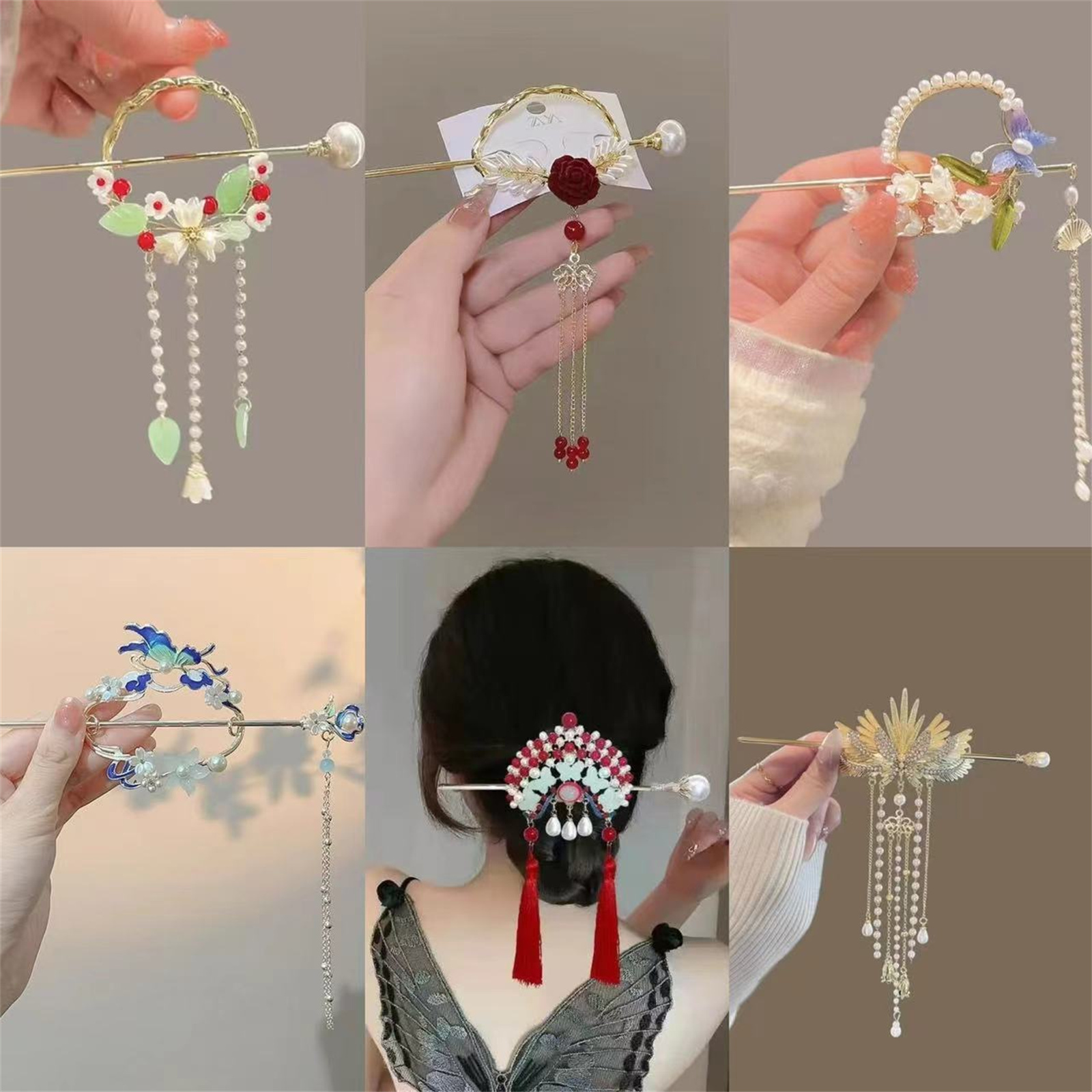 Ethnic Style Hairpin For Women – Florist Supplies Bewertung und Preis
