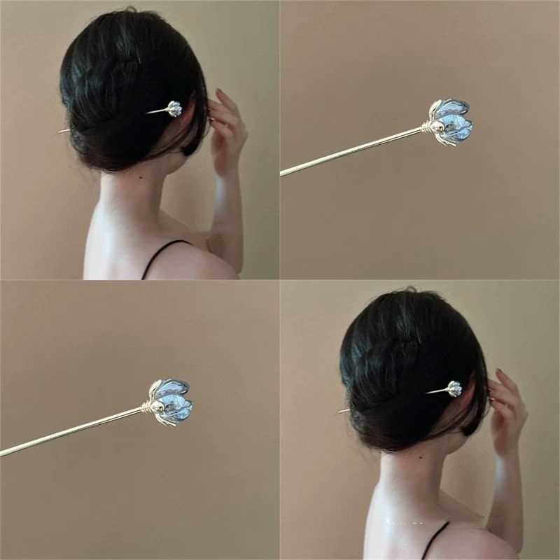 Blue Flower Hairpin, Daily Hai – Florist Supplies Bewertung und Preis