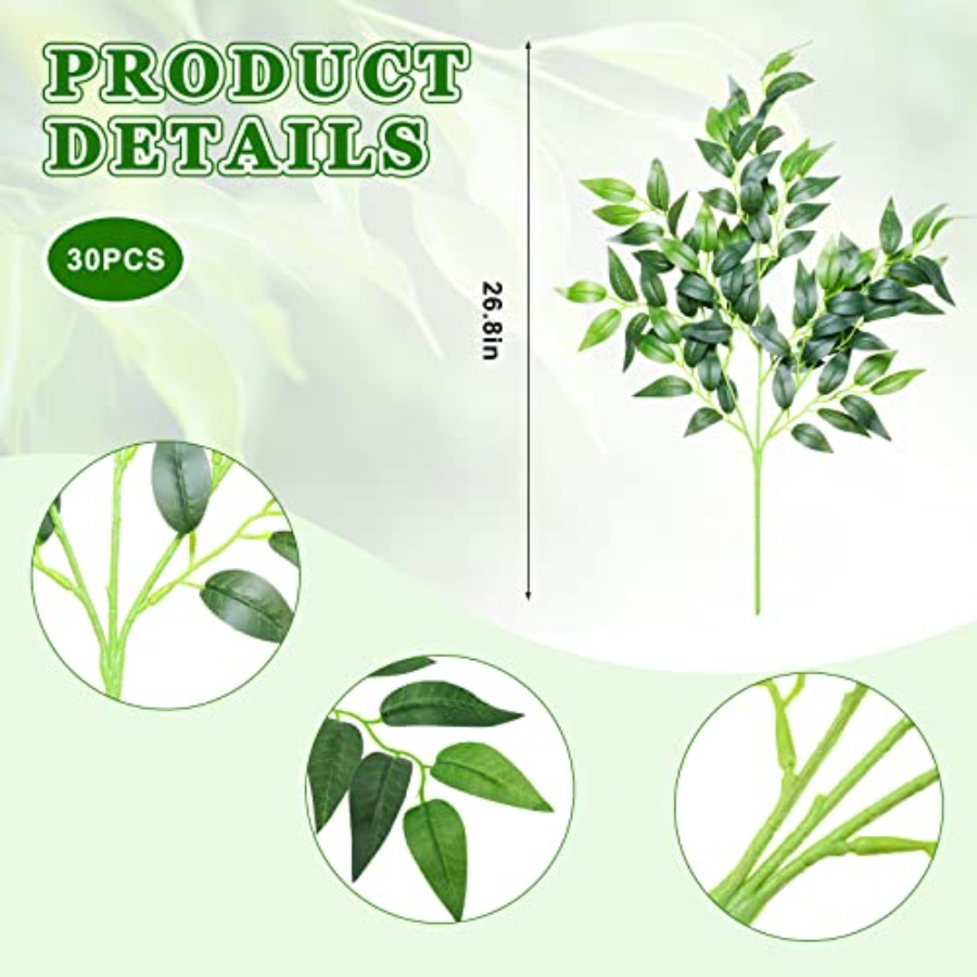 Pcs Artificial Italian Ruscus  – Ruscus Stem Faux Bewertung und Preis