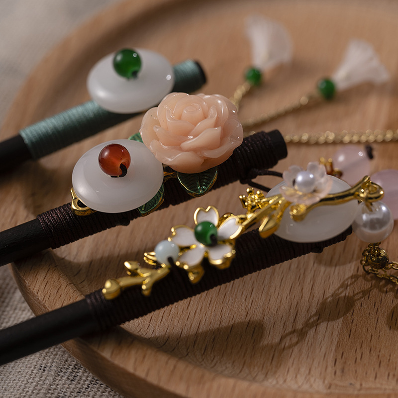 1Pc Wooden Hairpin Headdress f – Florist Supplies Bewertung und Preis