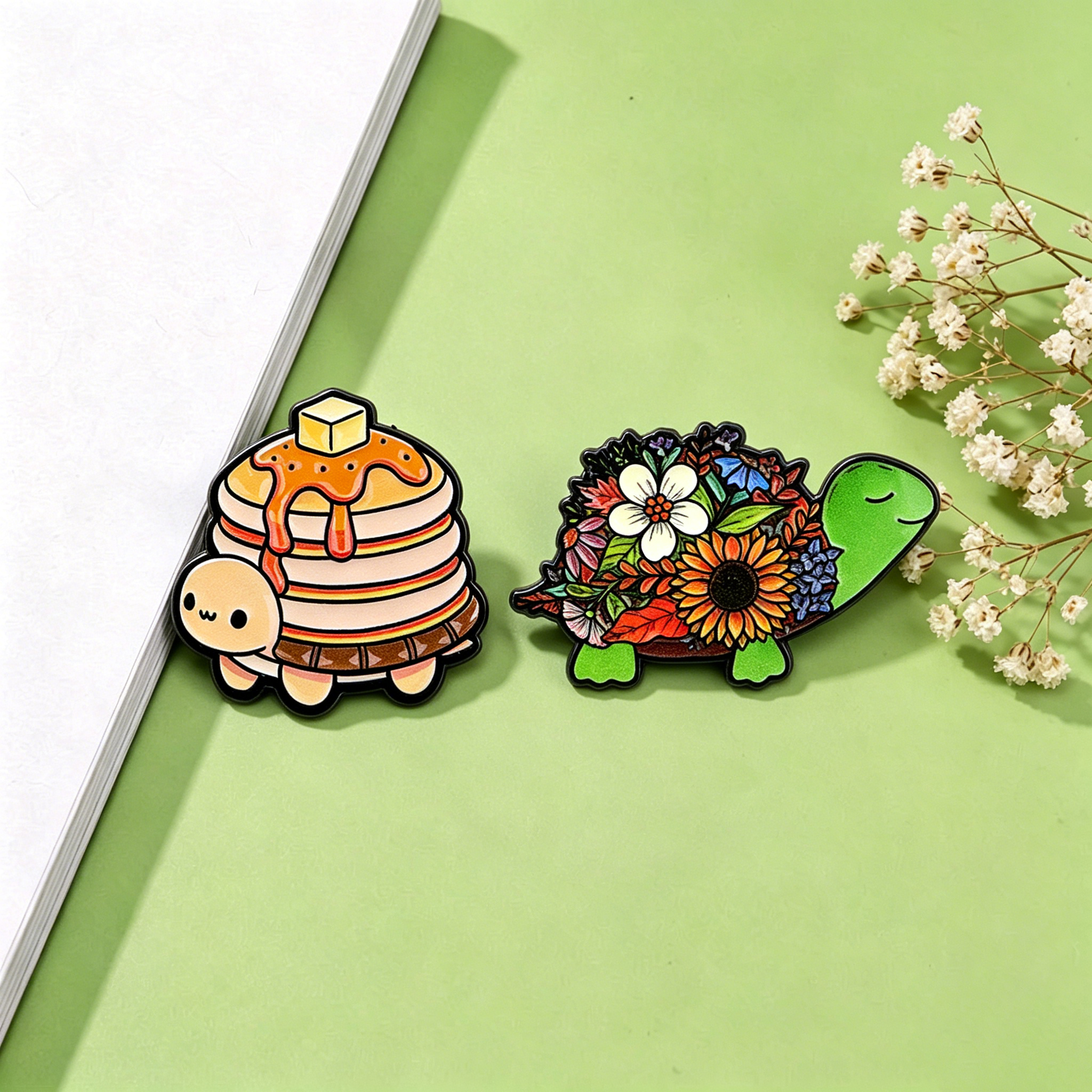 Pancake & Flower Turtle Enamel – Florist Supplies Bewertung und Preis