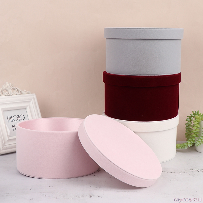 Velvet Round Flowers Box Gift  – Florist Flower Supply Bewertung und Preis