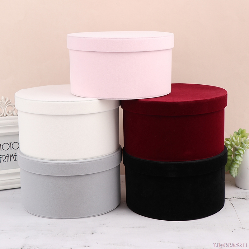 Velvet Round Flowers Box Gift  – Florist Flower Supply Bewertung und Preis