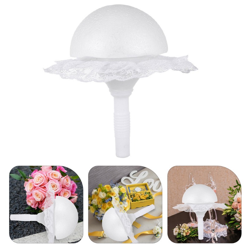 1 set Foam Hemisphere Lace Bri – Bouquet Holder Foam Bewertung und Preis