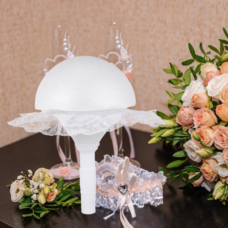 1 set Foam Hemisphere Lace Bri – Bouquet Holder Foam Bewertung und Preis