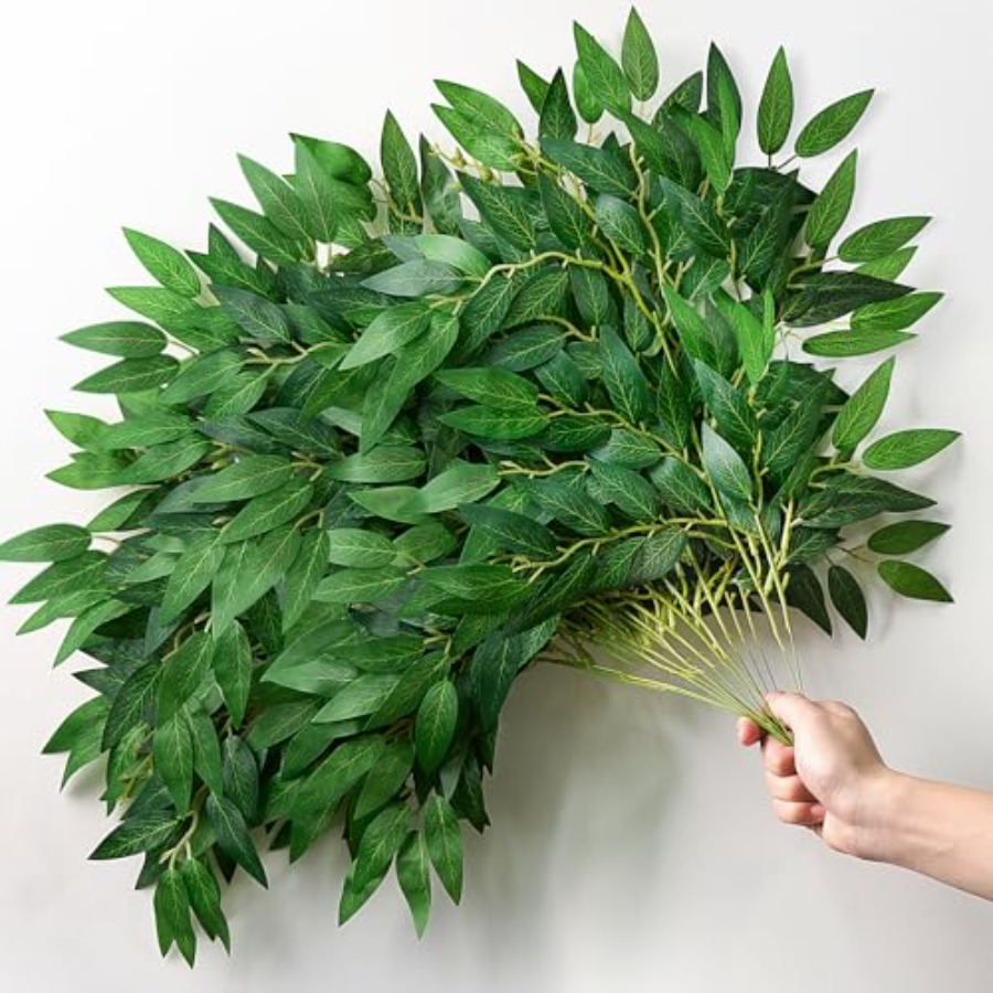 32Pcs Italian Ruscus Greenery  – Ruscus Stem Faux Bewertung und Preis