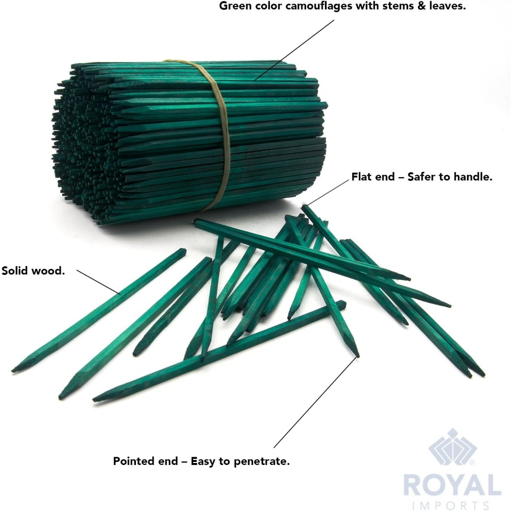 Green Wood Plant Stake, Floral – Floral Picks Wood Bewertung und Preis