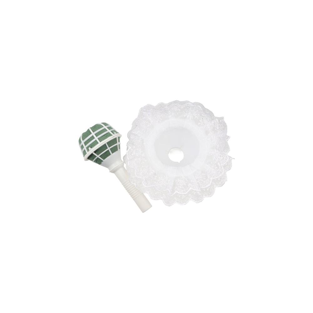 DIY White With Lace Handle Flo – Bouquet Holder Foam Bewertung und Preis