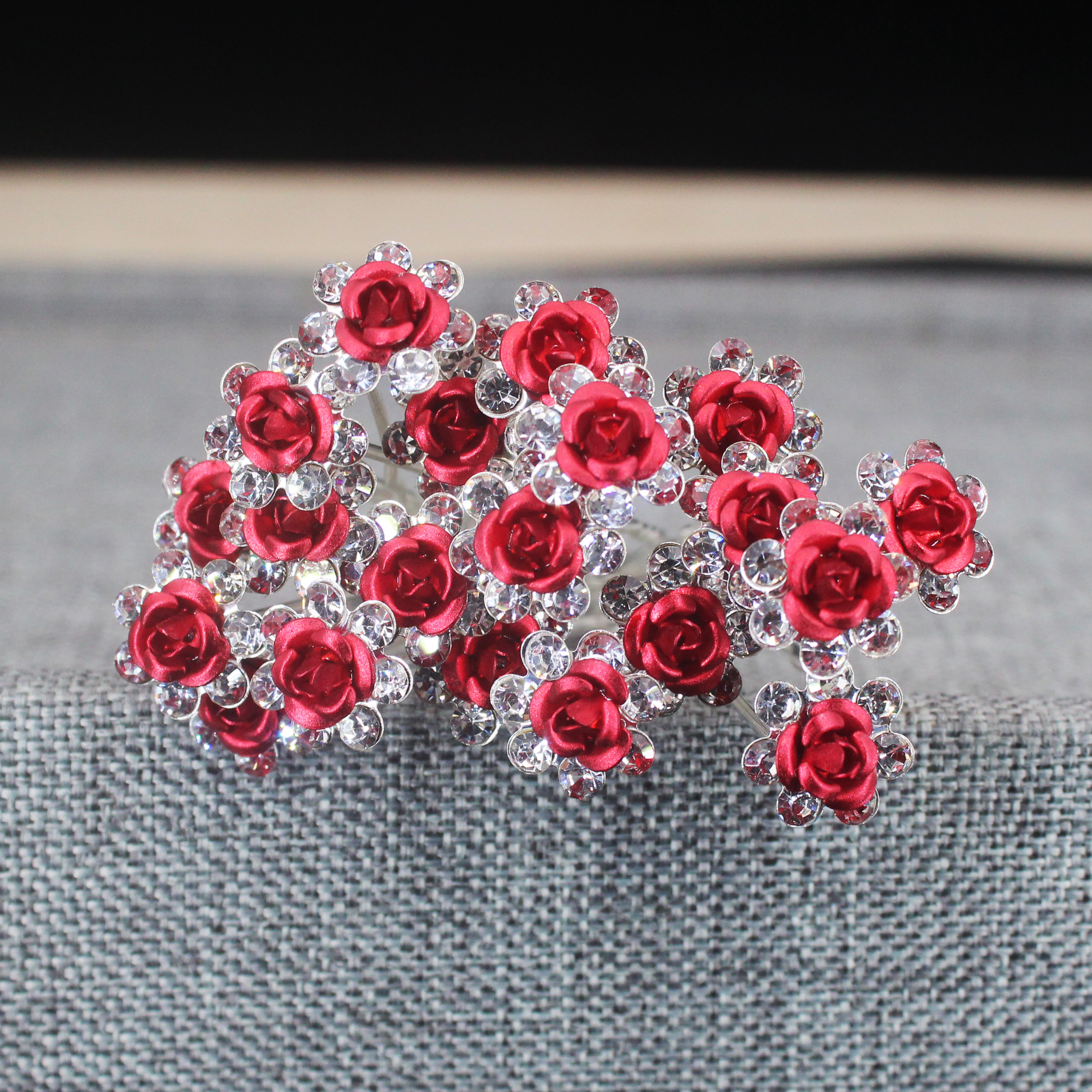 20PCS Rose Flower Rhinestone H – Florist Supplies Bewertung und Preis