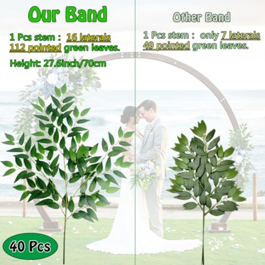 40 Artificial Italian Ruscus G – Ruscus Stem Faux Bewertung und Preis